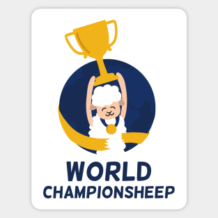 Champion Sheep | Cute Pet Puns | Sport Gift Ideas Sticker